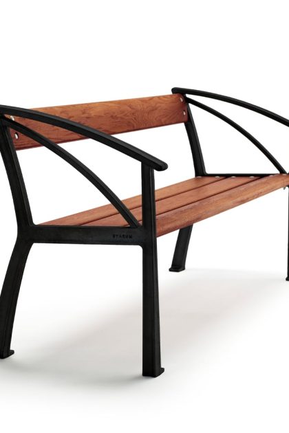 Byarums bruk vasa soffa mahogny, svart stativ