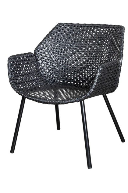 Cane-line vibe loungefåtölj black/anthracite