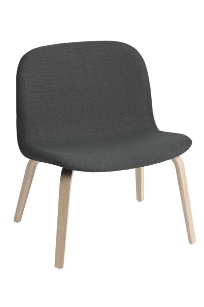 Muuto visu loungefåtölj klädd stol fiord 991-oak
