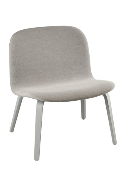 Muuto visu loungefåtölj klädd stol steelcut trio 133-grey