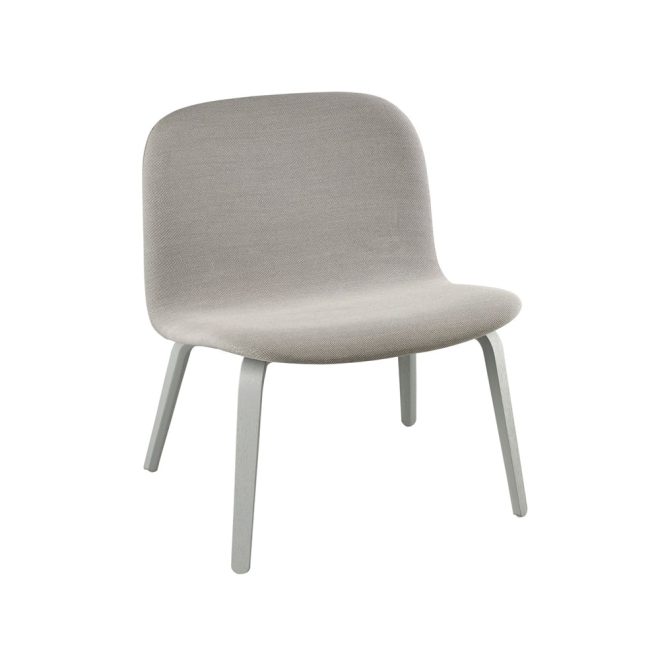 Muuto visu loungefåtölj klädd stol steelcut trio 133-grey