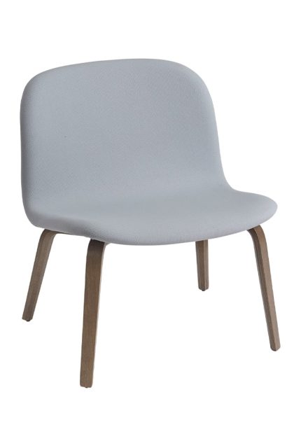 Muuto visu loungefåtölj klädd stol steelcut 120-brown stained oak