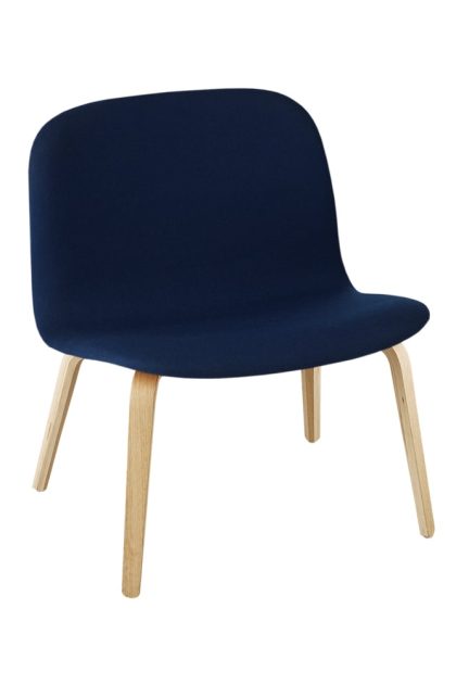 Muuto visu loungefåtölj klädd stol steelcut 775-oak