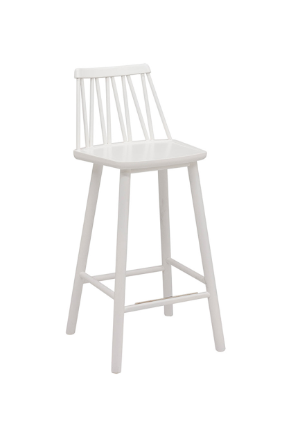 Hans k zigzag barstol 63 cm vit