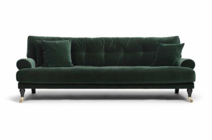 Blanca 3 sits sammetssoffa emerald green