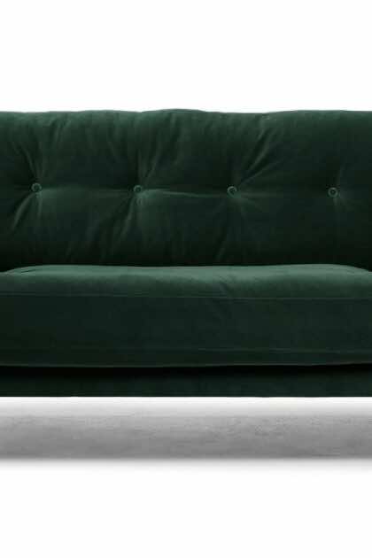 Blanca love seat emerald green