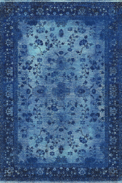 Wiltonmatta - Gombalia (blå) (Storlek: 80 x 250 cm)