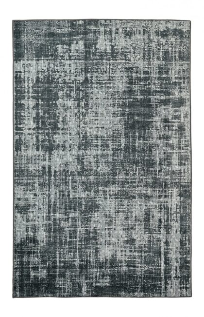 Flatvävd matta - Elira (svart) (Storlek: 230 x 340 cm)