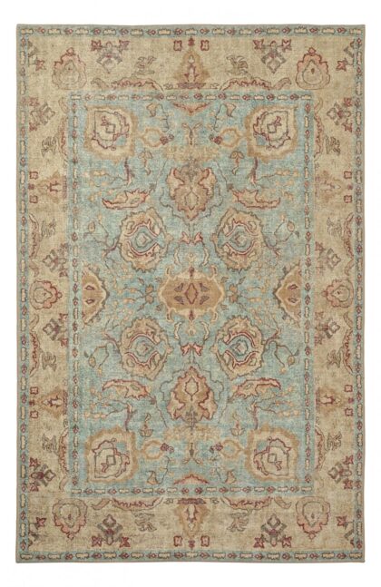 Flatvävd matta - Layla (ljusblå) (Storlek: 230 x 340 cm)