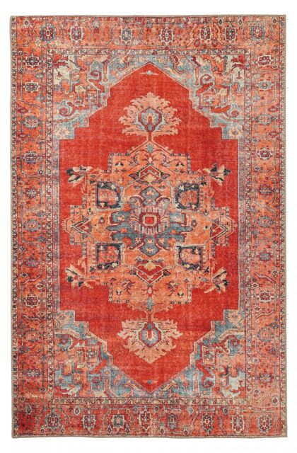 Flatvävd matta - Madevan (röd) (Storlek: 230 x 340 cm)