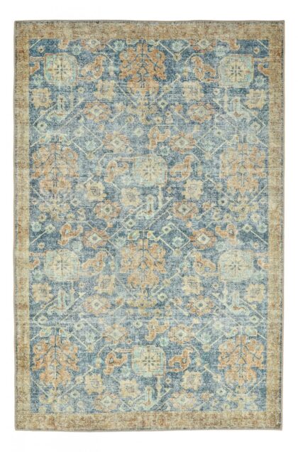 Flatvävd matta - Noura (blå) (Storlek: 230 x 340 cm)