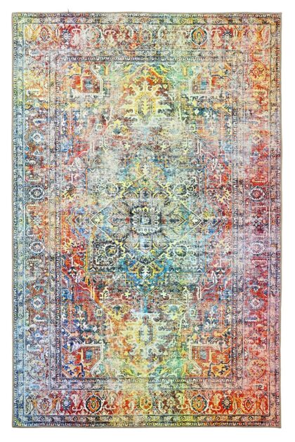 Flatvävd matta - Oriental Rainbow (multi) (Storlek: 150 x 230 cm)