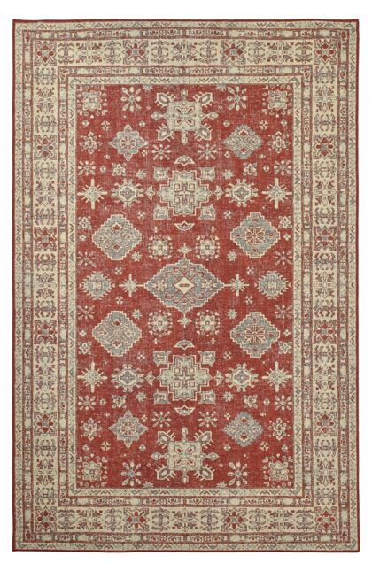 Flatvävd matta - Zuleina (röd) (Storlek: 230 x 340 cm)