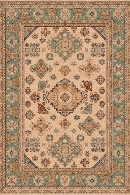 Wiltonmatta - Lamperti (beige) (Storlek: 160 x 230 cm)
