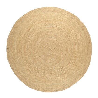 Rund jutematta - Amasia (natur) (Storlek: Ø 240 cm)