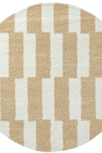 Runda mattor - Tamri (beige/vit) (Storlek: Ø 200 cm)