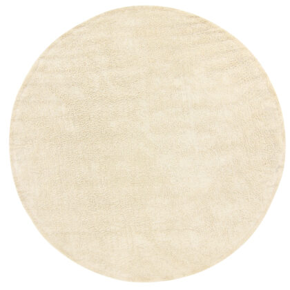 Rund matta - Celina Natural Cotton Shaggy (offwhite/beige) (Storlek: Ø 240 cm)