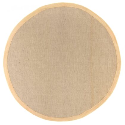 Rund matta (sisal) - Agave (ljus taupe) (Storlek: Ø 240 cm)