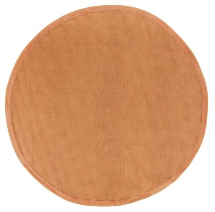 Rund matta (sisal) - Agave (orange) (Storlek: Ø 200 cm)