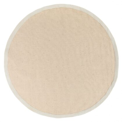 Rund matta (sisal) - Agave (beige/grå) (Storlek: Ø 200 cm)