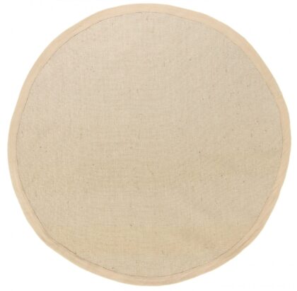 Rund matta (sisal) - Agave (taupe) (Storlek: Ø 160 cm)