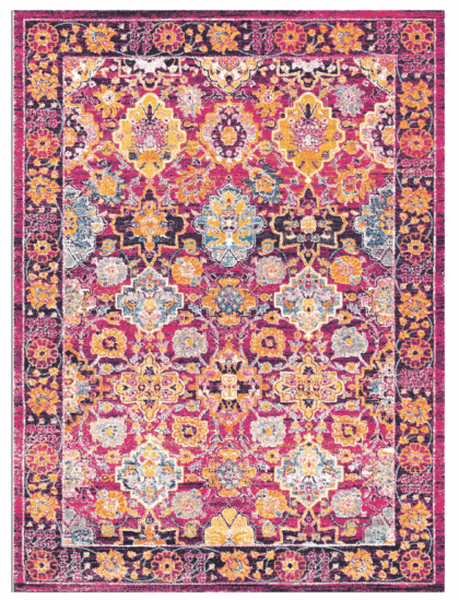 Wiltonmatta - Fernana (rosa/multi) (Storlek: 240 x 340 cm)