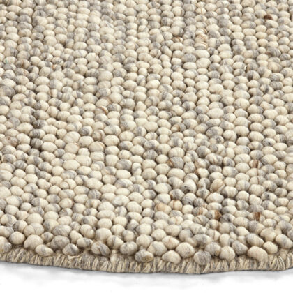 Rund matta - Avafors Wool Bubble (grå/beige) (Storlek: Ø 200 cm)