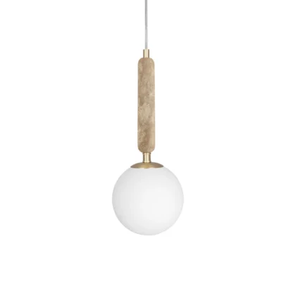 Globen Lighting Torrano pendel 15 cm Travertin