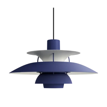 Louis Poulsen PH 5 pendel Ø500, Monokrom Dusty indigo